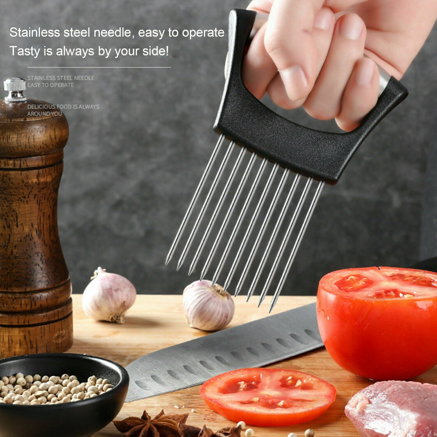Stainless Steel Onion & Tomato Slicer