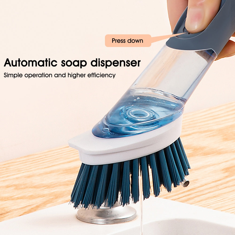 Multifunctional Long Handle Dish Brush with Oily Sponge