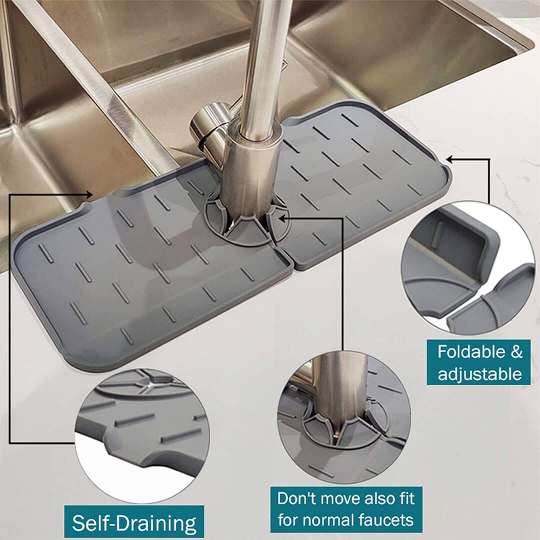 Kitchen Silicone Faucet Absorbent Mat