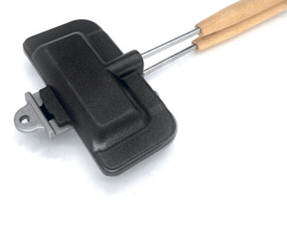 Double side frying pan waffle bread toaster