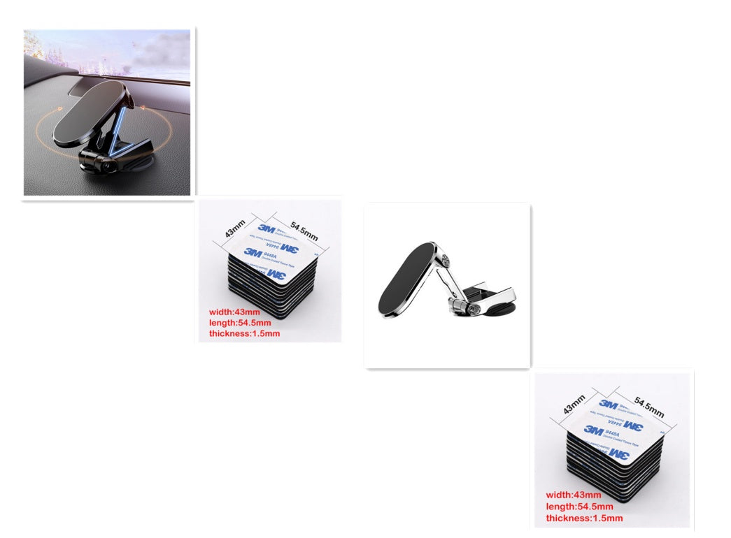 Foldable Metal Magnetic Car Phone Holder
