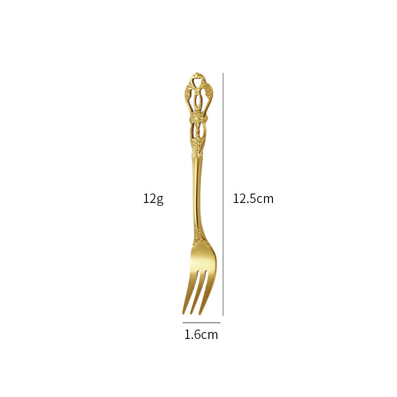 Gold-Plated Stainless Steel Cutlery Set