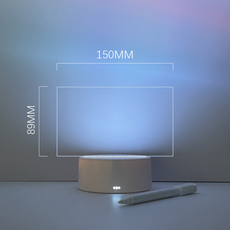 Bedside Acrylic Night Light Message Board