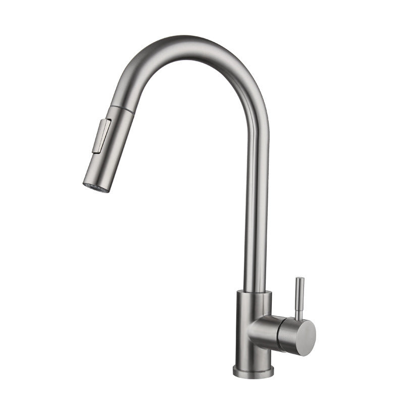Kitchen Stainless Steel Pull-out Retractable Faucet