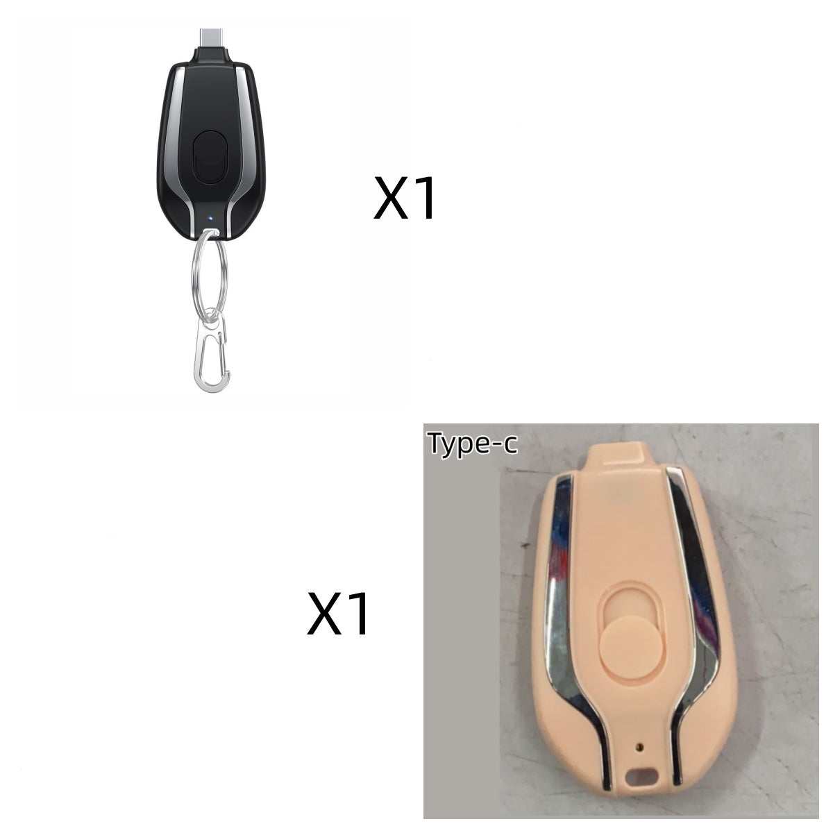 1500mAh Mini Power Pod Keychain Charger