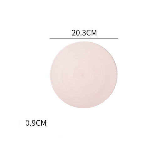 Home Simple Matte Round Sushi Plate