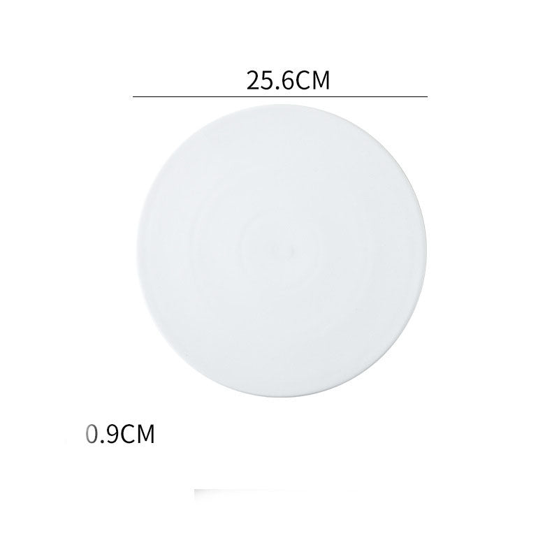 Home Simple Matte Round Sushi Plate