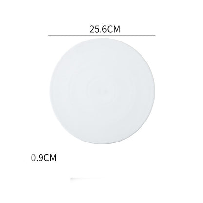 Home Simple Matte Round Sushi Plate