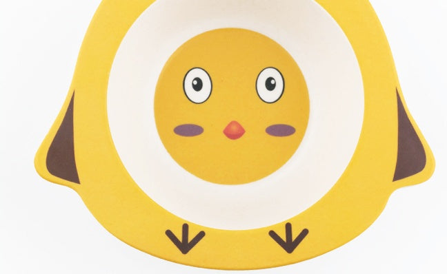 Kids Bamboo Fiber Plate Set