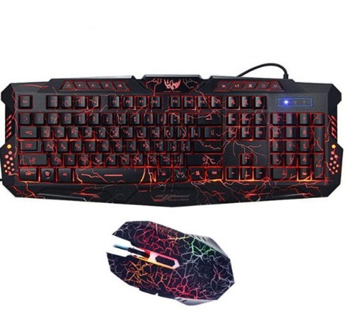 J10 Tricolor Backlight Gaming Keyboard & Mouse Set