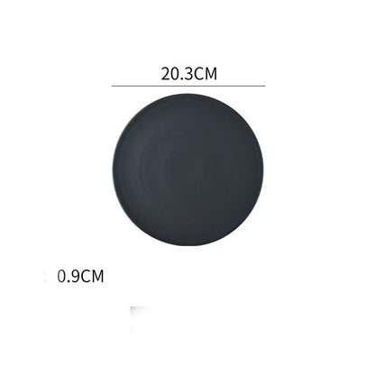 Home Simple Matte Round Sushi Plate