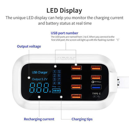 Quick Charge 3.0 Smart USB Charger Station
