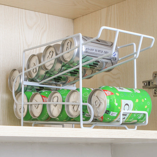 Double-Layer Cans and Coke Kitchen Storage Rack