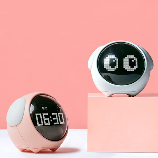 Cute Multi-Function Pixel Alarm Clock Wake-Up Light
