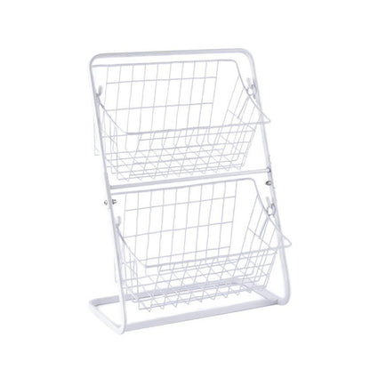 Stainless Steel Multilayer Spice and Fruit Kitchen Storage Rack