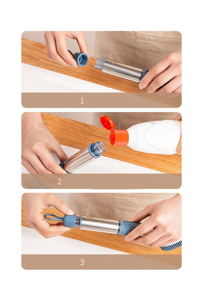 Multifunctional Long Handle Dish Brush with Oily Sponge