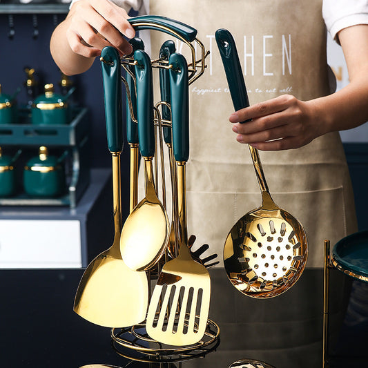 7-Piece Stainless Steel Silicone Kitchen Utensil Set