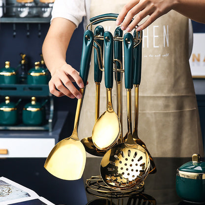 7-Piece Stainless Steel Silicone Kitchen Utensil Set