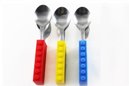 3PCS Kids Travel Cutlery Set with Silicone & Stainless Steel