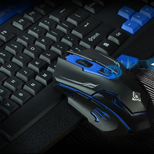 HK8100 2.4G Wireless Gaming Keyboard & Mouse Combo for Laptop