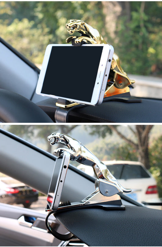 Adjustable 360-Degree Jaguar-Design Car Phone Holder & GPS Stand