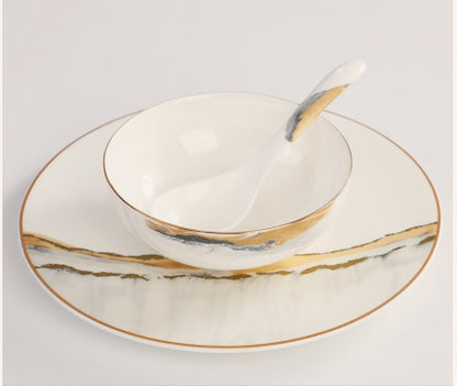 Bone China Hotel Tableware Set Chinese Style Success