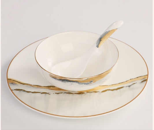Bone China Hotel Tableware Set Chinese Style Success