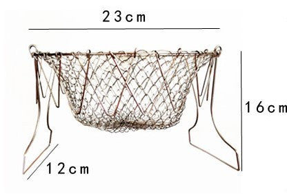 Stainless Steel Foldable Deep Fry Basket