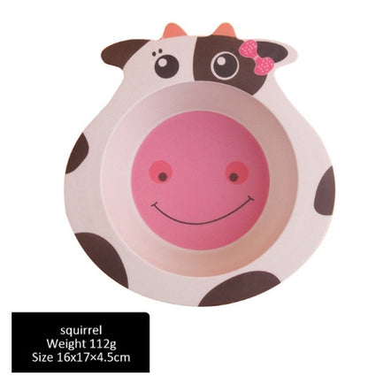 Kids Bamboo Fiber Plate Set
