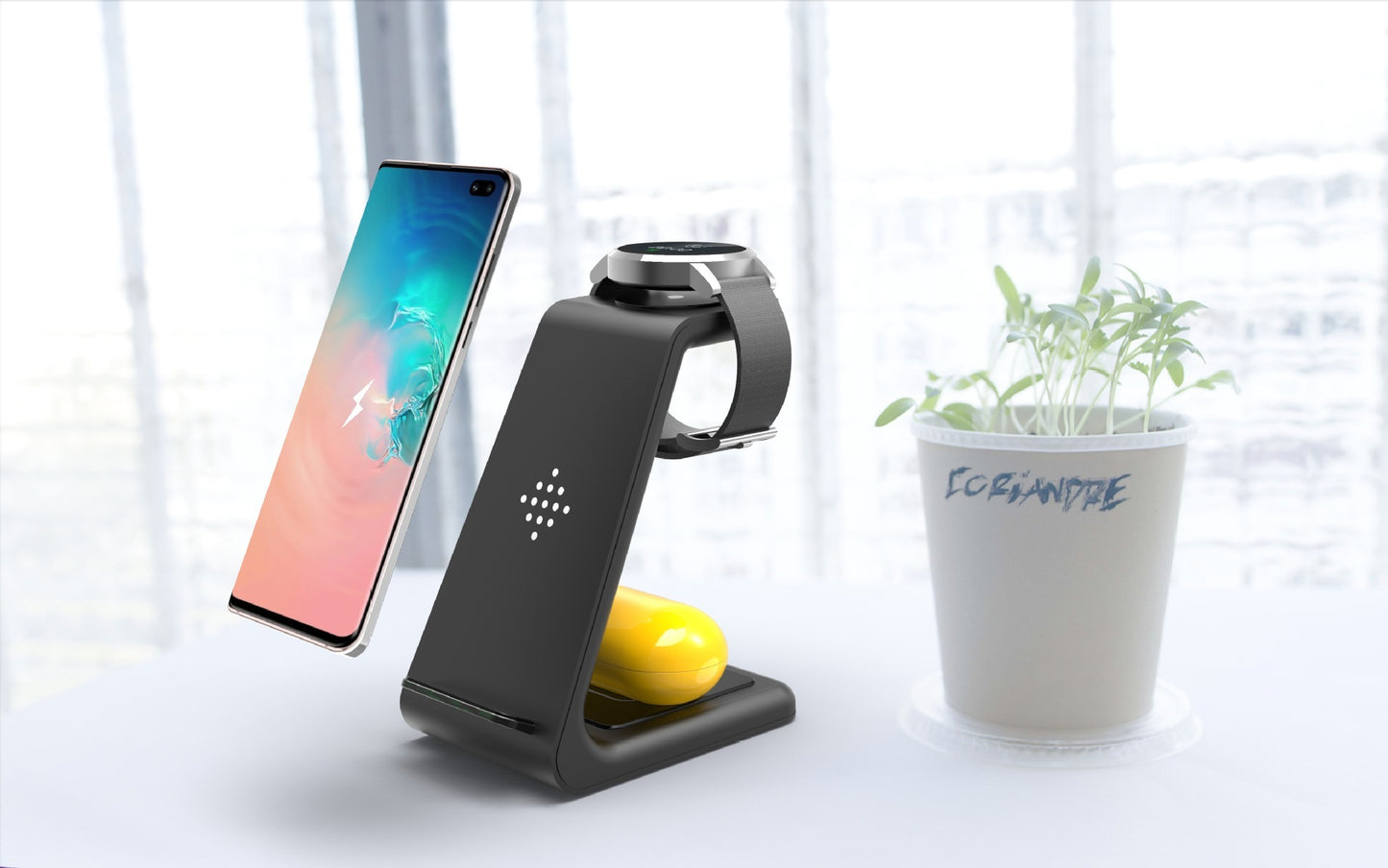 3-in-1 Fast Charging Wireless Stand & Dock