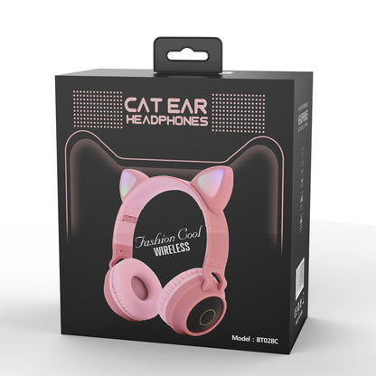 LED Cat Ear Wireless Bluetooth Headphones