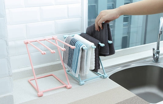 Foldable Dishcloth Shelf & Kitchen Organizer