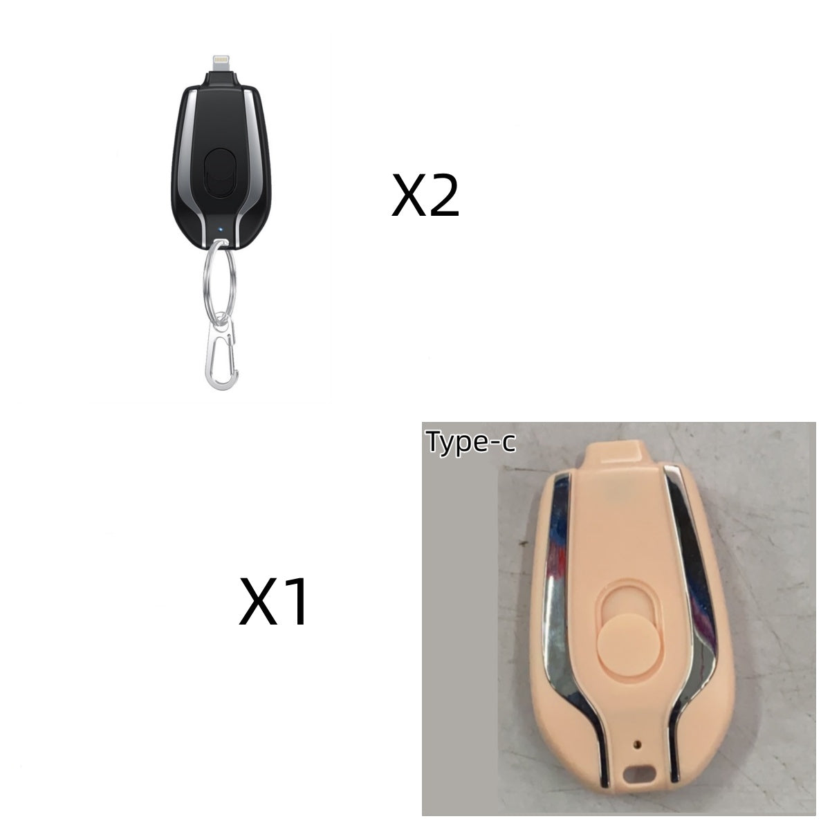 1500mAh Mini Power Pod Keychain Charger