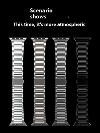 Women's Electronic Magnetic Snap Titanium Alloy Watch Strap