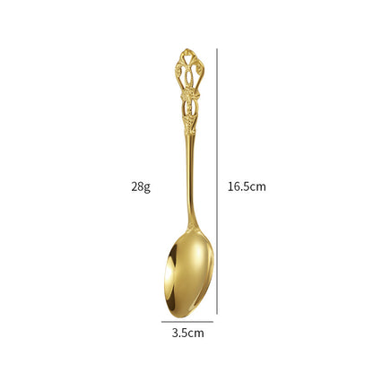 Gold-Plated Stainless Steel Cutlery Set