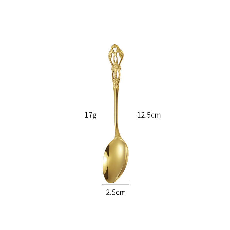 Gold-Plated Stainless Steel Cutlery Set