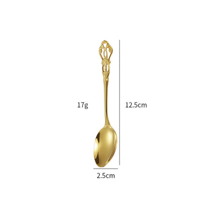 Gold-Plated Stainless Steel Cutlery Set