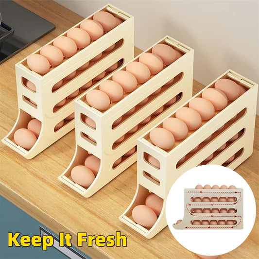 4-Layer Automatic Egg Roller Storage Tray