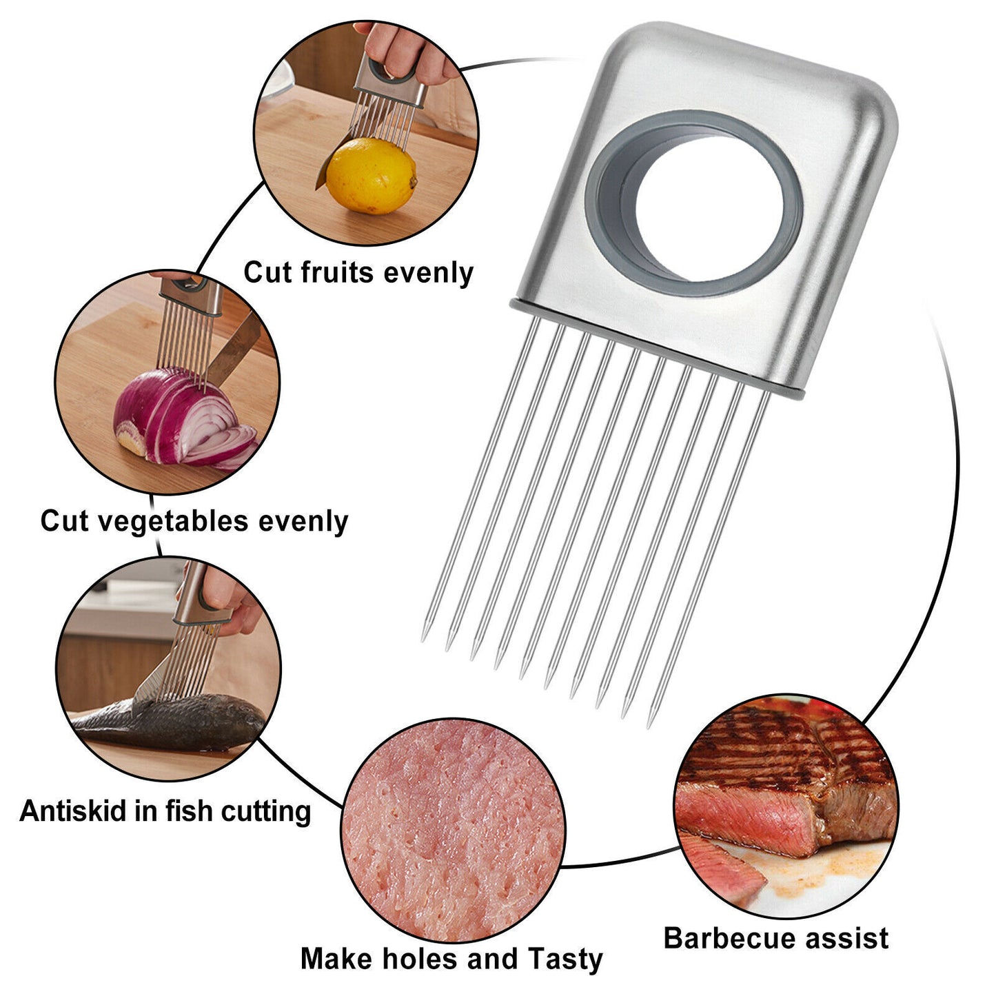 Stainless Steel Onion & Tomato Slicer