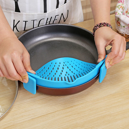 Silicone Clip-on Pot Colander