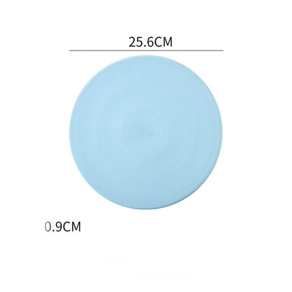 Home Simple Matte Round Sushi Plate