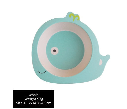 Kids Bamboo Fiber Plate Set