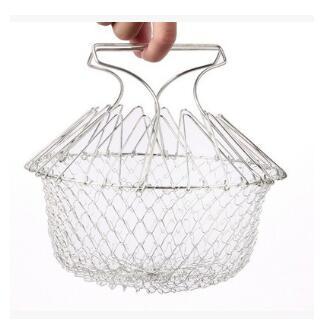 Stainless Steel Foldable Deep Fry Basket