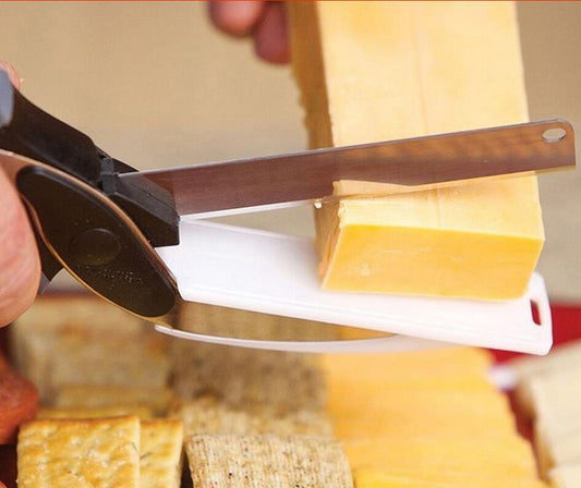 2-in-1 Stainless Steel Knife & Vegetable Slicer