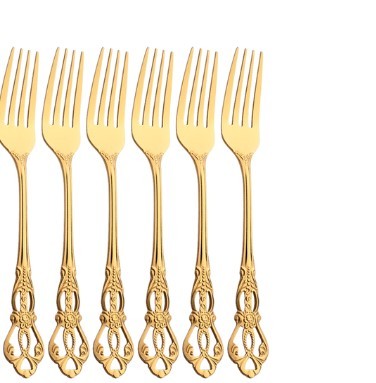 Gold-Plated Stainless Steel Cutlery Set
