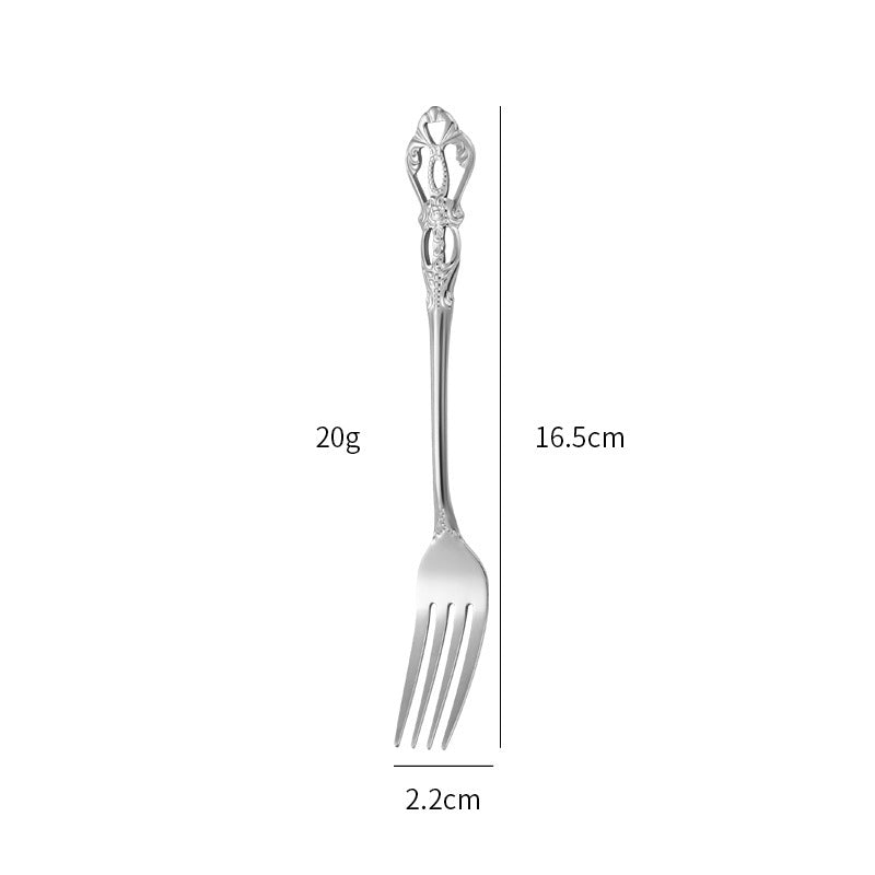 Gold-Plated Stainless Steel Cutlery Set