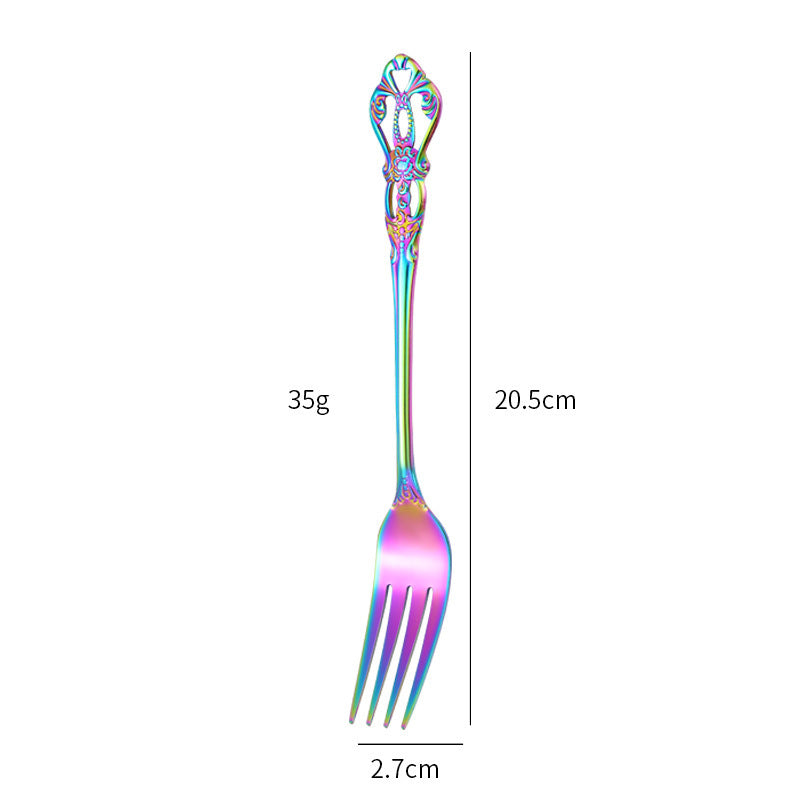 Gold-Plated Stainless Steel Cutlery Set