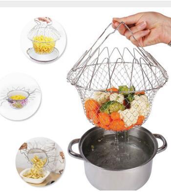 Stainless Steel Foldable Deep Fry Basket