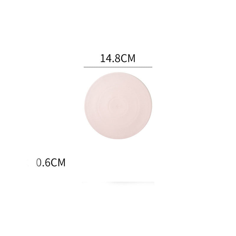 Home Simple Matte Round Sushi Plate