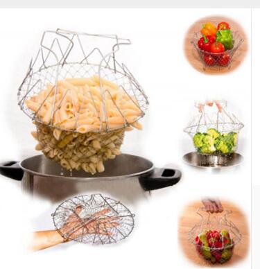Stainless Steel Foldable Deep Fry Basket